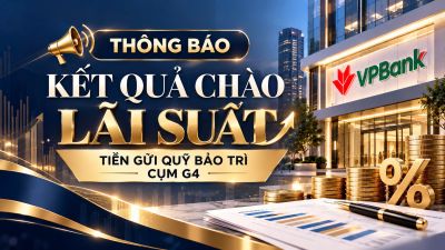 TH&Ocirc;NG B&Aacute;O KẾT QUẢ LỰA CHỌN NG&Acirc;N H&Agrave;NG GỬI QUỸ BẢO TR&Igrave; CỤM G4